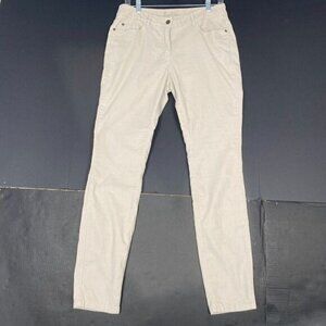 Boden Womens Pants Tan Size 8 Ankle Mid Rise  Stretch Cotton Blend Soft Comfort